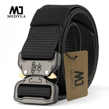 Load image into Gallery viewer, Tactical Belt New Nylon Army Belt Men Molle Military SWAT Combat Belts Knock Off Emergency Survival Belt Tactical Gear Dropship