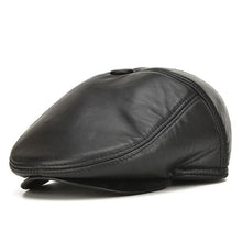 Load image into Gallery viewer, [AETRENDS] Fashion 100% Genuine Leather Newsboy Caps Men&#39;s Hats Leather Caps Z-5305