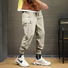 Load image into Gallery viewer, 2019 Spring Hip Hop Joggers Men Black Harem Pants Multi-pocket Ribbons Man Sweatpants Streetwear Casual Mens Pants M-3XL