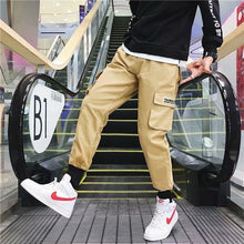 Load image into Gallery viewer, 2019 Spring Hip Hop Joggers Men Black Harem Pants Multi-pocket Ribbons Man Sweatpants Streetwear Casual Mens Pants M-3XL