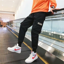 Load image into Gallery viewer, 2019 Spring Hip Hop Joggers Men Black Harem Pants Multi-pocket Ribbons Man Sweatpants Streetwear Casual Mens Pants M-3XL