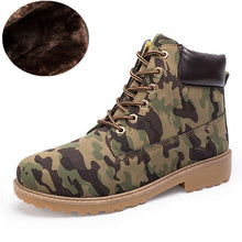 Load image into Gallery viewer, Winter Shoes Men Shoes Warm Men Boots Camouflage Military Boots