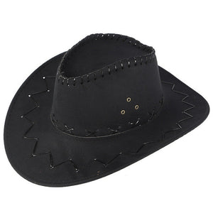 Unisex Men&Women's Cowboy Hat Wide Brim Solid Color