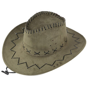 Unisex Men&Women's Cowboy Hat Wide Brim Solid Color