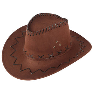 Unisex Men&Women's Cowboy Hat Wide Brim Solid Color