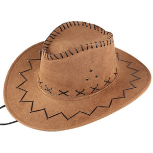 Unisex Men&Women's Cowboy Hat Wide Brim Solid Color