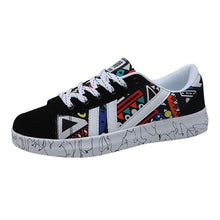 Load image into Gallery viewer, New casual Men Vulcanized Shoes Sneakers Men&#39;s Fashion Casual Lace-Up Colorful Canvas Sport Graffiti board Shoes