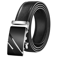 Load image into Gallery viewer, PU Leather Mens Belts Automatic Buckle Fashion Belts For Men Business Popular Male Brand Black Belts Luxury