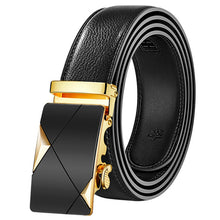 Load image into Gallery viewer, PU Leather Mens Belts Automatic Buckle Fashion Belts For Men Business Popular Male Brand Black Belts Luxury