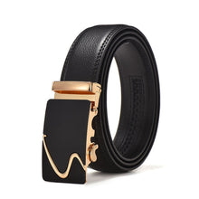 Load image into Gallery viewer, PU Leather Mens Belts Automatic Buckle Fashion Belts For Men Business Popular Male Brand Black Belts Luxury