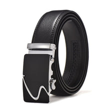 Load image into Gallery viewer, PU Leather Mens Belts Automatic Buckle Fashion Belts For Men Business Popular Male Brand Black Belts Luxury