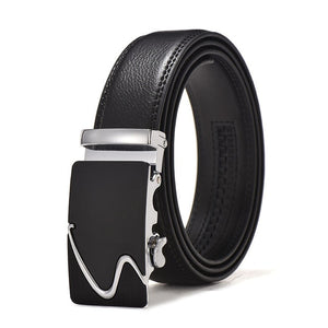 PU Leather Mens Belts Automatic Buckle Fashion Belts For Men Business Popular Male Brand Black Belts Luxury