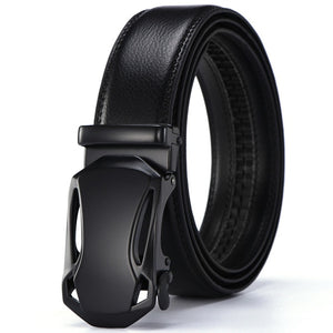 PU Leather Mens Belts Automatic Buckle Fashion Belts For Men Business Popular Male Brand Black Belts Luxury