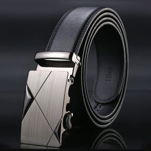 Load image into Gallery viewer, PU Leather Mens Belts Automatic Buckle Fashion Belts For Men Business Popular Male Brand Black Belts Luxury