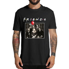 Load image into Gallery viewer, Horror Friends Pennywise Michael Myers Jason Voorhees Halloween Men T-Shirt Top cotton Short sleeve T Shirt Camiseta masculina