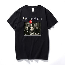 Load image into Gallery viewer, Horror Friends Pennywise Michael Myers Jason Voorhees Halloween Men T-Shirt Top cotton Short sleeve T Shirt Camiseta masculina