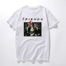 Load image into Gallery viewer, Horror Friends Pennywise Michael Myers Jason Voorhees Halloween Men T-Shirt Top cotton Short sleeve T Shirt Camiseta masculina