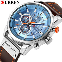 Load image into Gallery viewer, Top Brand Luxury Chronograph Quartz Watch Men Sports Watches Military Army Male Wrist Watch Clock CURREN relogio masculino