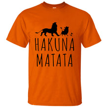 Load image into Gallery viewer, HAKUNA MATATA Men T Shirt 2019 Summer 100% Cotton High Quality Men T Shirt Slim Fit Casual Anime T-Shirt The Lion King Tops Tees