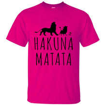 Load image into Gallery viewer, HAKUNA MATATA Men T Shirt 2019 Summer 100% Cotton High Quality Men T Shirt Slim Fit Casual Anime T-Shirt The Lion King Tops Tees