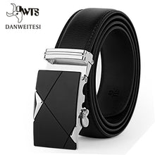 Load image into Gallery viewer, [DWTS]Men Belt Male Genuine Leather Strap Belts For Men Top Quality Automatic Buckle black Belts Cummerbunds cinturon hombre