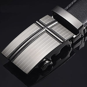 [DWTS]Men Belt Male Genuine Leather Strap Belts For Men Top Quality Automatic Buckle black Belts Cummerbunds cinturon hombre