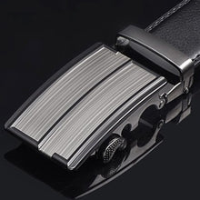 Load image into Gallery viewer, [DWTS]Men Belt Male Genuine Leather Strap Belts For Men Top Quality Automatic Buckle black Belts Cummerbunds cinturon hombre