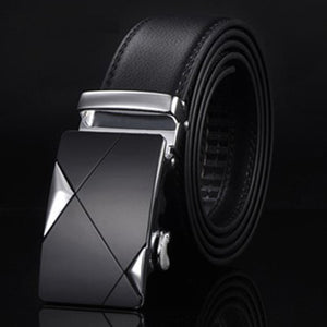 [DWTS]Men Belt Male Genuine Leather Strap Belts For Men Top Quality Automatic Buckle black Belts Cummerbunds cinturon hombre