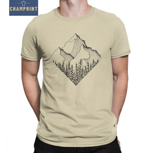 The Diamond Range Men T Shirt Outdoors Mountains Hiking T-Shirt National Parks Casual Cotton Short Sleeve Tees Plus Size Clothes