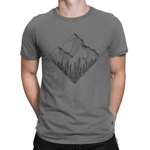 The Diamond Range Men T Shirt Outdoors Mountains Hiking T-Shirt National Parks Casual Cotton Short Sleeve Tees Plus Size Clothes