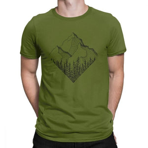 The Diamond Range Men T Shirt Outdoors Mountains Hiking T-Shirt National Parks Casual Cotton Short Sleeve Tees Plus Size Clothes