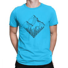 Load image into Gallery viewer, The Diamond Range Men T Shirt Outdoors Mountains Hiking T-Shirt National Parks Casual Cotton Short Sleeve Tees Plus Size Clothes