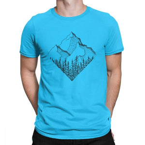 The Diamond Range Men T Shirt Outdoors Mountains Hiking T-Shirt National Parks Casual Cotton Short Sleeve Tees Plus Size Clothes