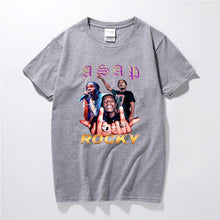 Load image into Gallery viewer, Rock Asap Rocky Men t shirt New Summer Hip hop Shirt Camisetas