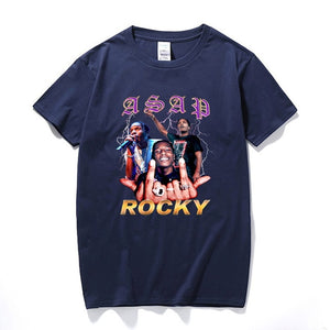 Rock Asap Rocky Men t shirt New Summer Hip hop Shirt Camisetas