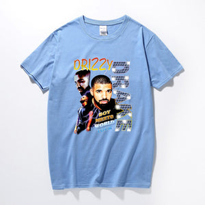 Drizzy Drake Boy Meets World Tour Men t shirt New Summer Hip hop Shirt Camisetas Hombre Streetwear Cotton Short Sleeve T-shirt