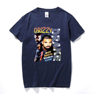 Drizzy Drake Boy Meets World Tour Men t shirt New Summer Hip hop Shirt Camisetas Hombre Streetwear Cotton Short Sleeve T-shirt