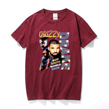 Load image into Gallery viewer, Drizzy Drake Boy Meets World Tour Men t shirt New Summer Hip hop Shirt Camisetas Hombre Streetwear Cotton Short Sleeve T-shirt