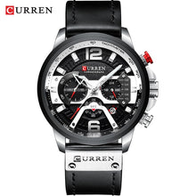 Load image into Gallery viewer, Relogio Masculino Men Watches Top Brand Luxury Men Military Sport Wristwatch Leather Quartz Watch erkek saat Curren dropshipping