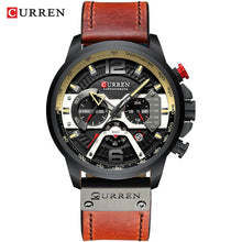 Load image into Gallery viewer, Relogio Masculino Men Watches Top Brand Luxury Men Military Sport Wristwatch Leather Quartz Watch erkek saat Curren dropshipping