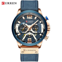 Load image into Gallery viewer, Relogio Masculino Men Watches Top Brand Luxury Men Military Sport Wristwatch Leather Quartz Watch erkek saat Curren dropshipping