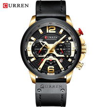 Load image into Gallery viewer, Relogio Masculino Men Watches Top Brand Luxury Men Military Sport Wristwatch Leather Quartz Watch erkek saat Curren dropshipping