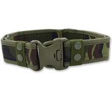 Load image into Gallery viewer, Men&#39;s Belt Tactical Military Canvas Belt Outdoor Army Camouflage Waistband with Plastic Buckle Military Training Equipment