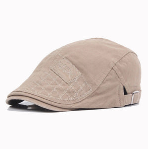 2019 Mens Hat Solid Cotton Cap Golf Driving Summer Sun Flat Newsboy Caps